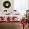 Threadmade Home Poinsettia Garlands Engineered Tablecloth, Multicolor - 60"W x 144"L